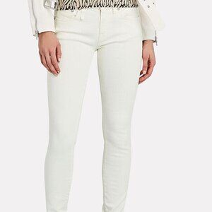 R13 Kate Skinny Jeans in Garret White